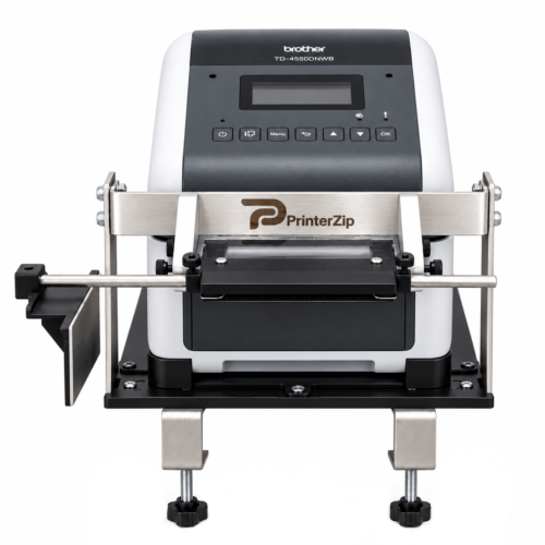PrinterZip Z10 Desktop Printer Label Applicator package with Brother TD4550DNWB printer