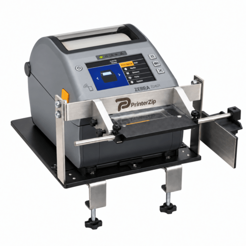 ZD621 TOUCH PKG PrinterZip Z10 Desktop Printer Label Applicator package with Zebra ZD621 touch printer